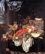 BEYEREN, Abraham van Large Still-life with Lobster France oil painting reproduction